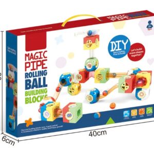 118pcs Marble Run Maze Track & Building Blocks1