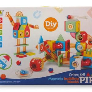 79pcs Marble Run Maze Track & Building Blocks