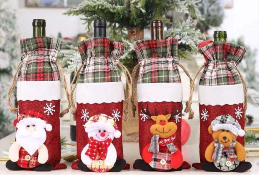 Christmas Wine Bottle Cover