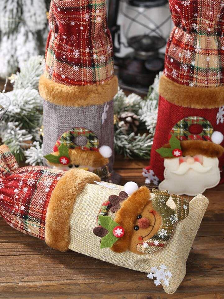 Christmas Wine Bottle Cover - Image 3