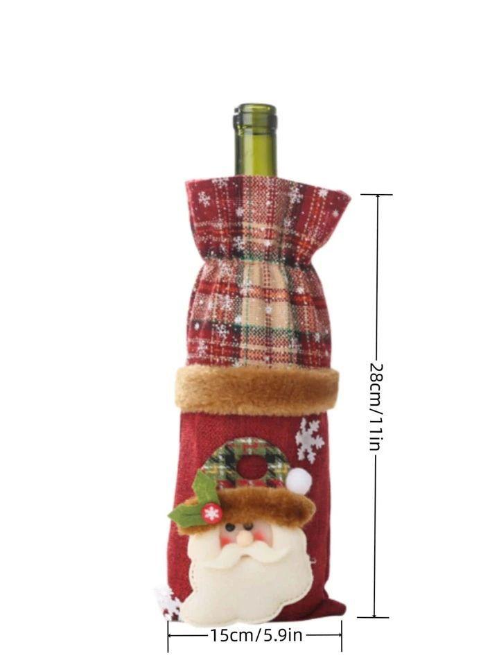Christmas Wine Bottle Cover - Image 4